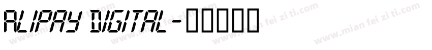 Alipay Digital字体转换